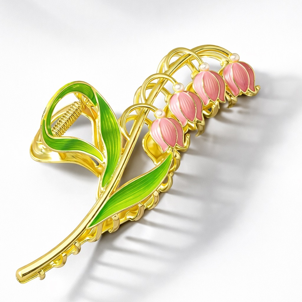 Bellflowers Enamel Flower Hairclip